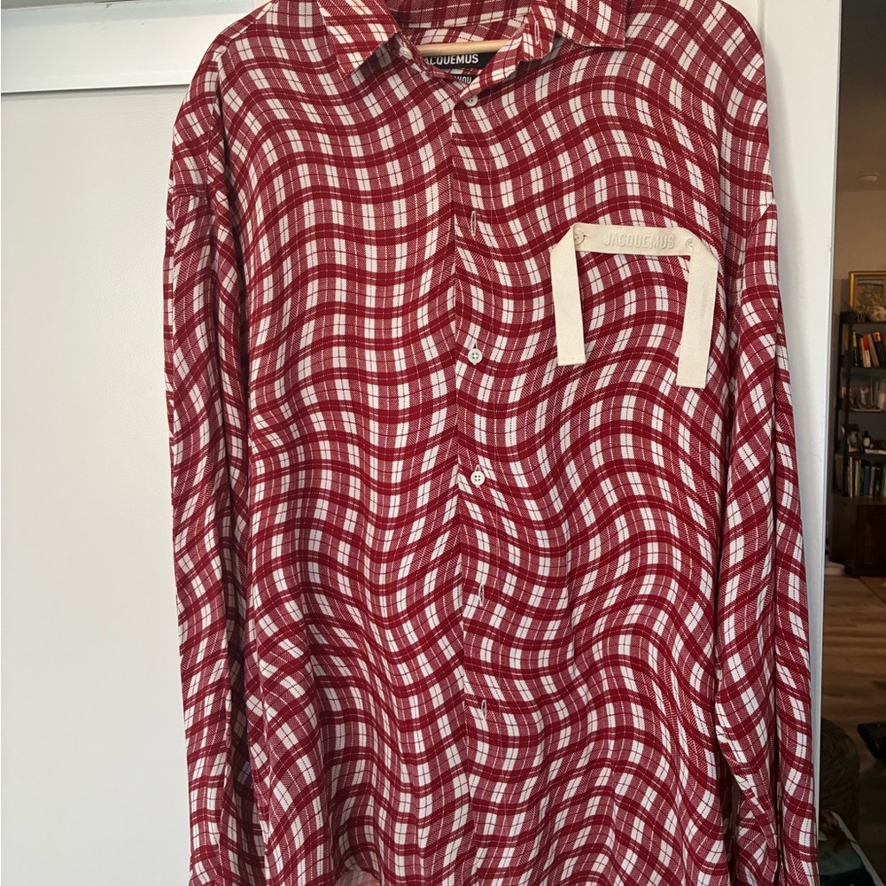 Red Plaid Men's Shirt